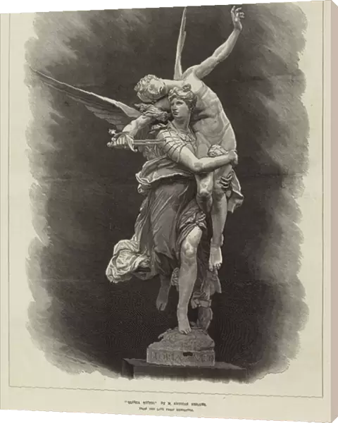 'Gloria Victis, 'by M Antoine Mercier, from the late Paris Exhibition (engraving)
