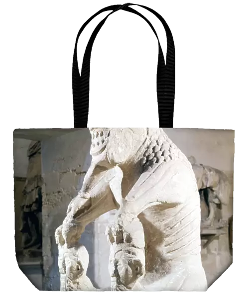 Tarasque de Noves. Gallo-Roman sculpture of the 1st century. Avignon, Musee Calvet
