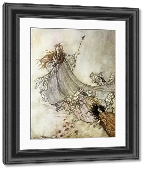Titania the queen of fees. Illustration by Arthur RACKHAM (1867-1939
