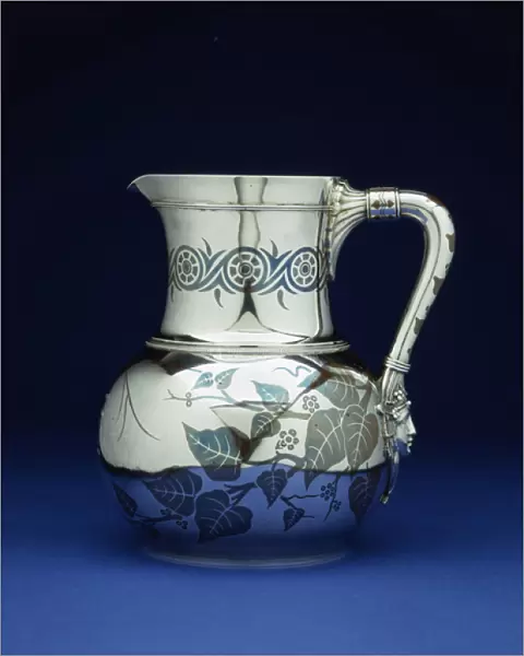 A mixed metal pitcher by Tiffany & Co, New York, c. 1877