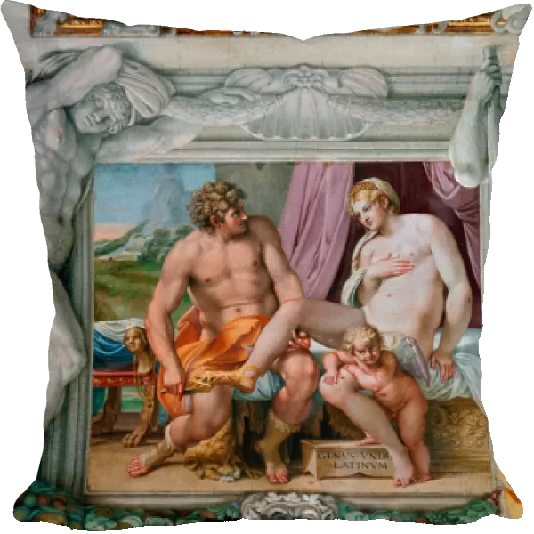 Venus and Anchise Fresco by Annibale Carracci (Annibal Carrache) (1560-1609)
