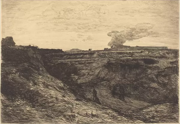 Quarry near Montmartre, 1865 (etching with drypoint on laid paper)