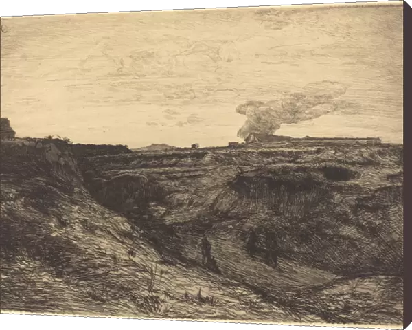 Quarry near Montmartre, 1865 (etching with drypoint on laid paper)