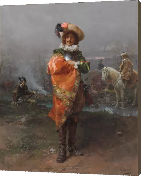 A Gentleman in a Cloak (oil on canvas)