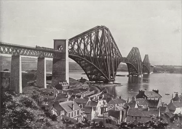 The Forth Bridge, from North Queensferry (b  /  w photo)
