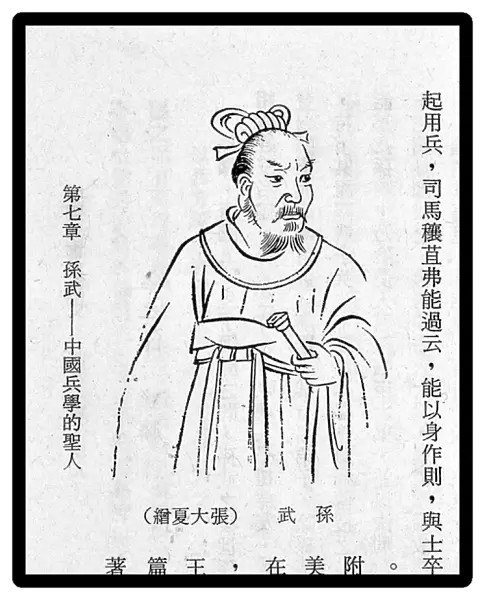 Portrait of the Chinese Sun Tzu (Sun Zu or Sun Zi or Sunzi or Souen Tseu)