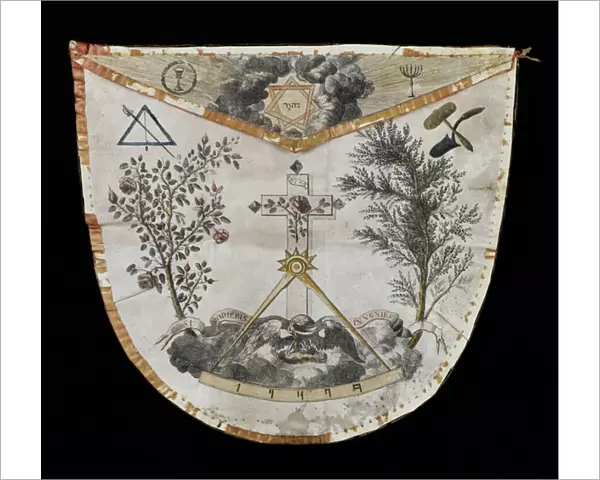 Apron of a Master of the Order of the Rose-Croix (leather)