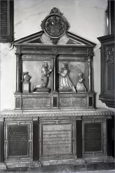 The Tomb of John and Elizabeth Dudley, c. 1581 (carved alabaster and marble)