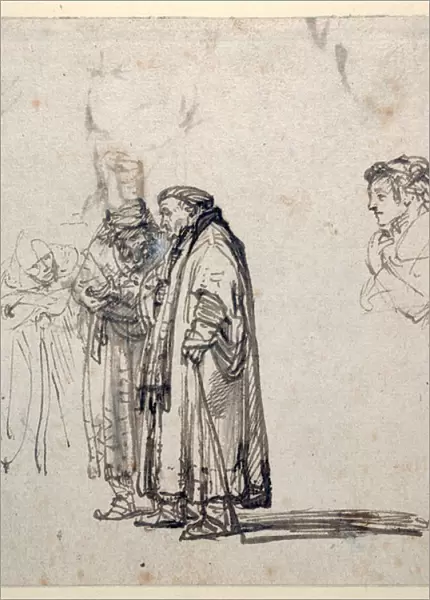 A group of elderly scholars and, separately, a younger man