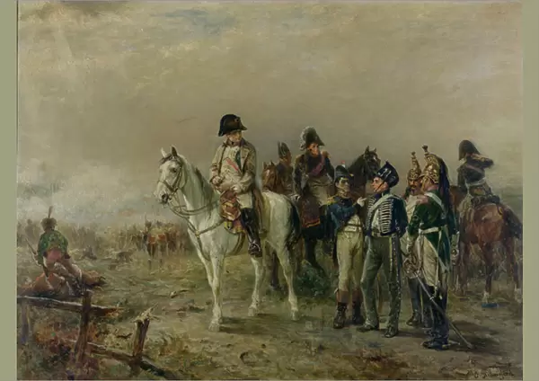 The Turning Point at Waterloo (oil on canvas)