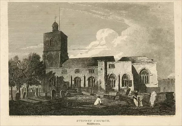 Stepney Church, London (engraving)