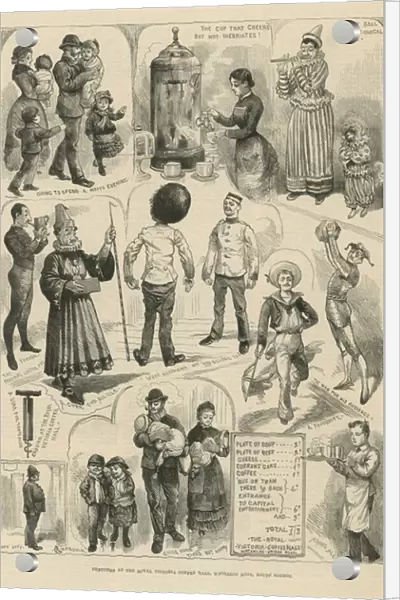 Sketches at the Royal Victoria Coffee Hall (engraving)