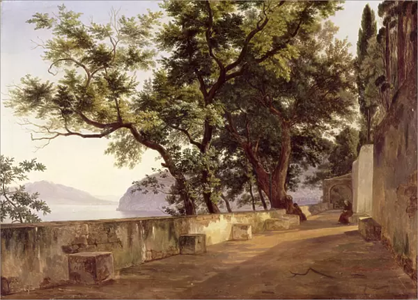 Garden of the Capuchin Friars, near Sorrento, 1827 (oil on canvas)