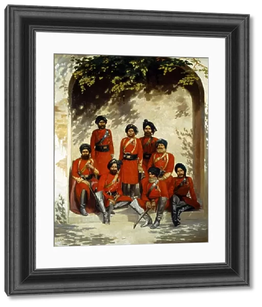 Indian Army Officers and Non-Commissioned Officers, 2nd Regiment of Cavalry
