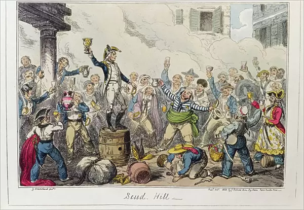 Scud Hill, published by James Robins & Co. October 1825 (coloured etching)