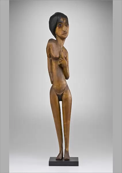 Standing Female Nude, 1919 (oiled & painted hardwood)