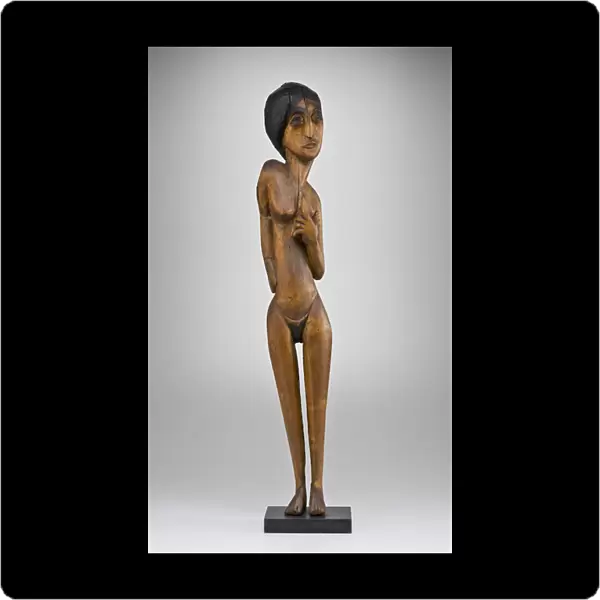 Standing Female Nude, 1919 (oiled & painted hardwood)