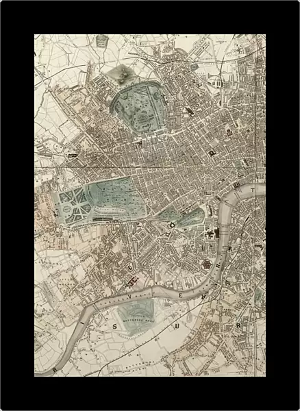 Talliss Illustrated Plan of London and its Environs