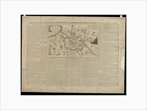 A Diary and Pictorial Plan of the Siege of Colchester 1648, printed and sold by W