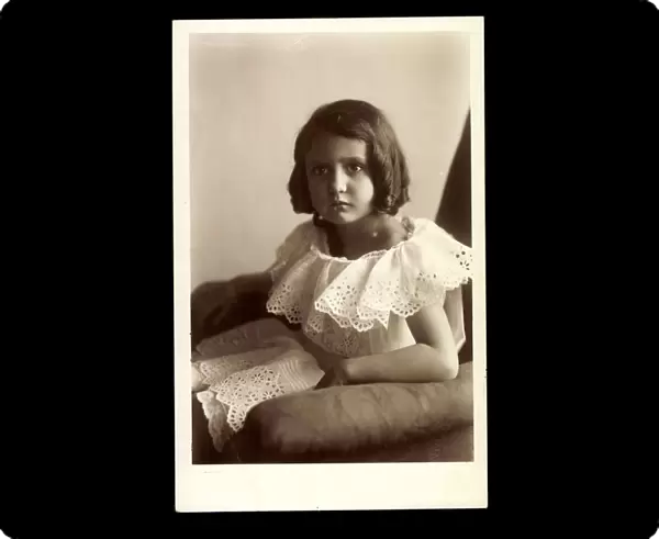 Ak Prinzessin Editha Marie Gabrielle von Bayern, Young Years (b  /  w photo)