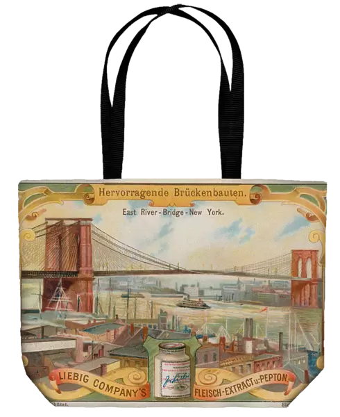 Brooklyn Bridge, New York (chromolitho)