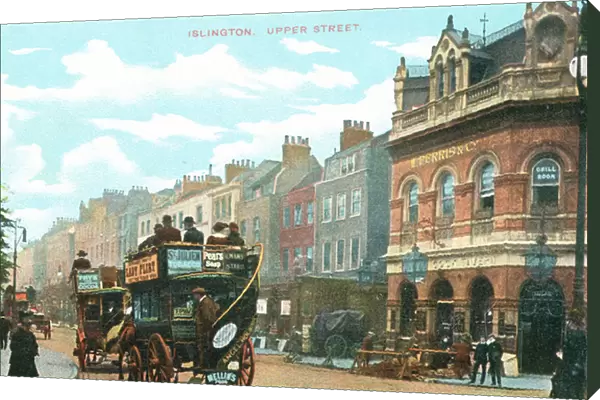 Upper Street in Islington (coloured photo)