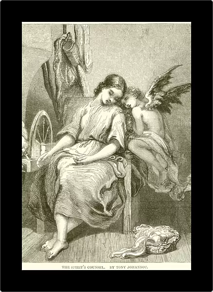 The Spirits Counsel. By Tony Johannot (engraving)