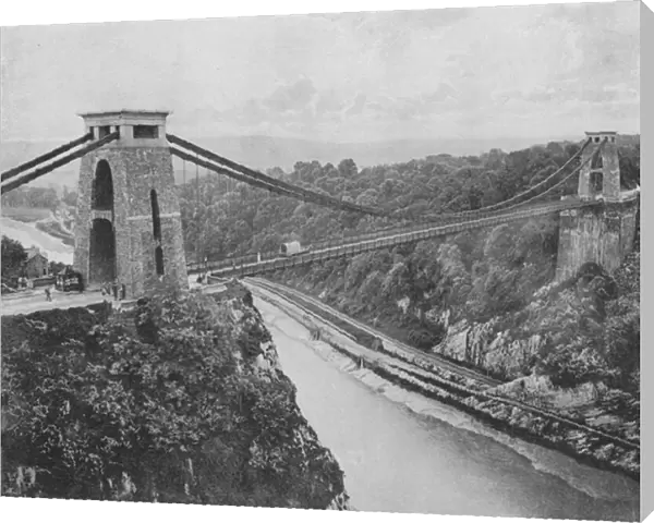 Clifton Suspension Bridge (b  /  w photo)