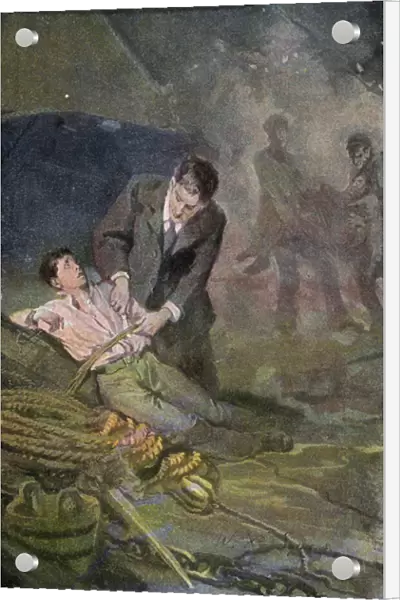 Illustration for Peter The Whaler (colour litho)