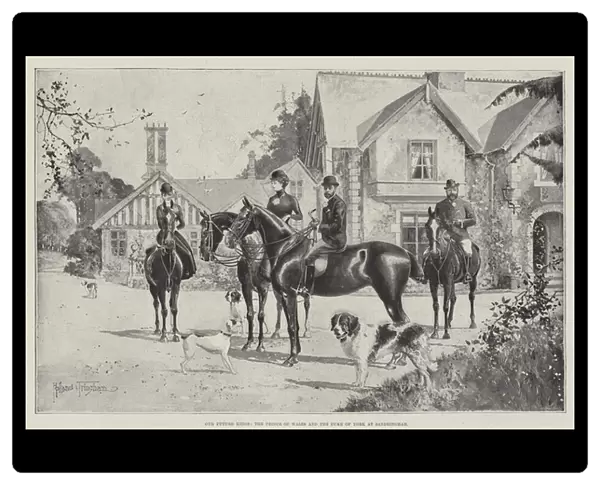 Our Future Kings, the Prince of Wales and the Duke of York at Sandringham (engraving)