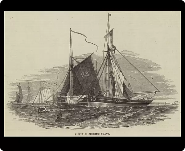 Barking Fishing Boats (engraving)