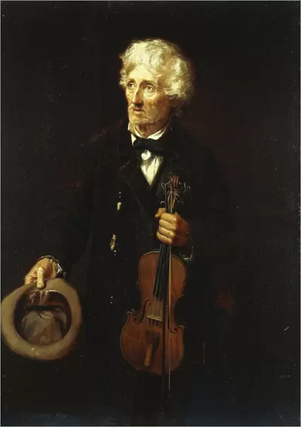 Man With Violin, 1879 (oil on canvas)