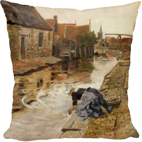 Volendam, (oil on canvas)