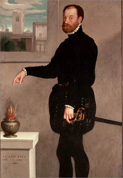 Portrait of Count Pietro Secco-Suardi Painting by Giovan Battista Moroni (Giovanbattista