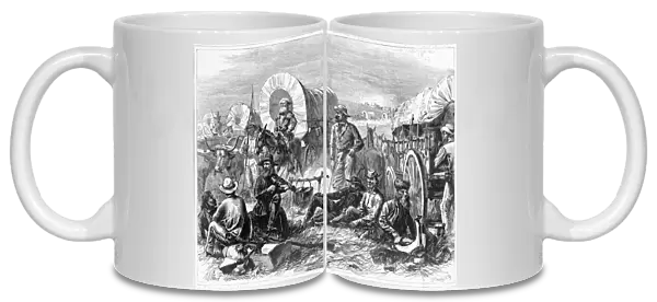 Pilgrims of the Plains, pub. 1871 (engraving)