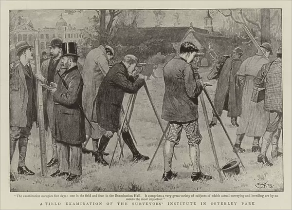 A Field Examination of the Surveyors Institute in Osterley Park (engraving)
