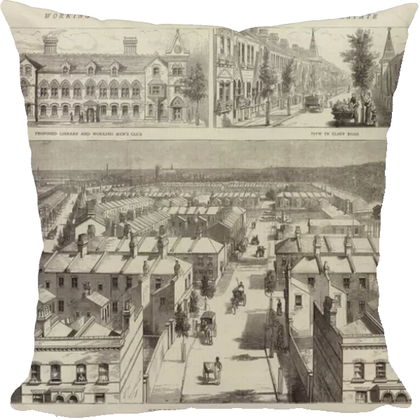 Working Mens Dwellings, the Shaftesbury Park Estate (engraving)