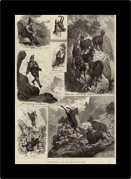 Chamois-Hunting in the Tyrol (engraving)
