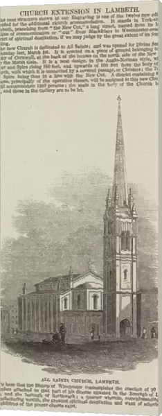 All Saints Church, Lambeth (engraving)