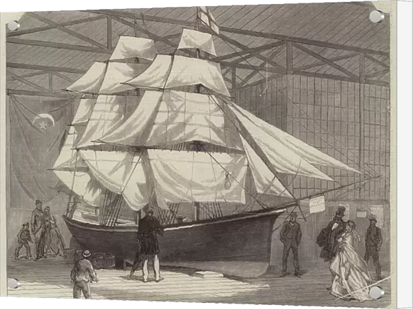 The Ship-Rigged Life-Boat which recently crossed the Atlantic (engraving)
