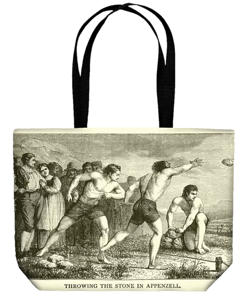 Throwing the Stone in Appenzell (engraving)