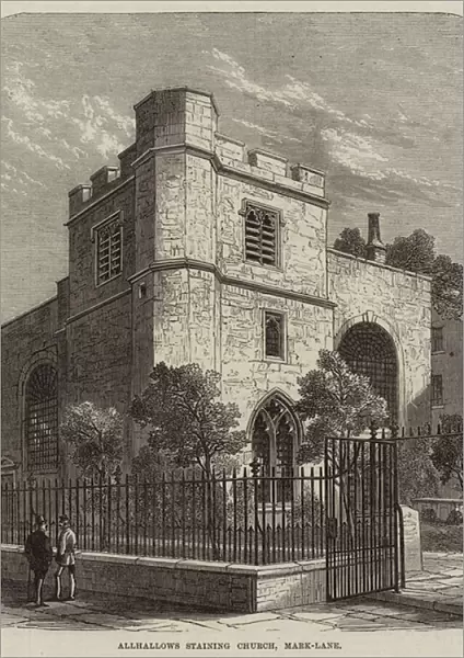 Allhallows Staining Church, Mark-Lane (engraving)