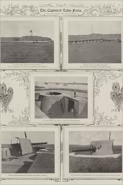 The Captured Taku Forts, 1900 (b  /  w photo)