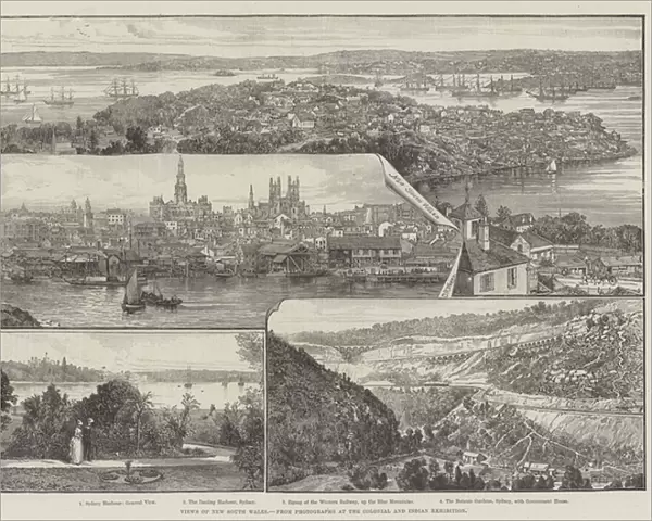 Views of New South Wales, Australia 1886 (engraving)
