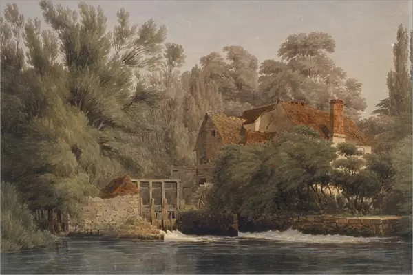 Iffley Mill (watercolour with pen and brown ink)
