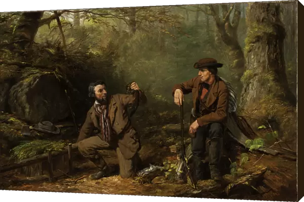 Mink Trapping Prime, 1862 (oil on canvas)