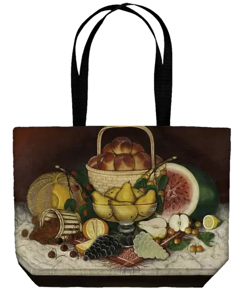 Fruit on Marble, 1865 (oil on canvas)