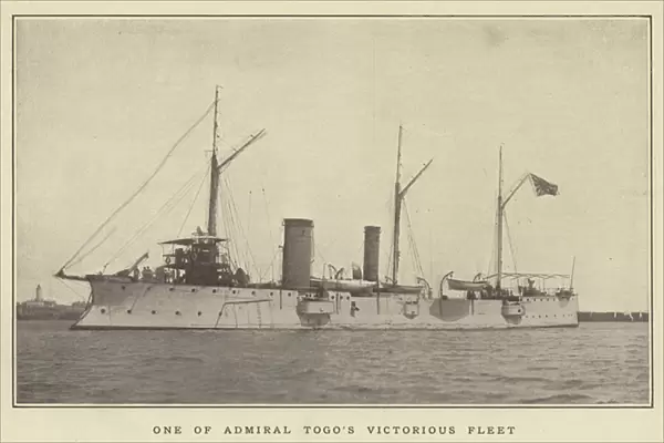 One of Admiral Togos victorious fleet (b  /  w photo)