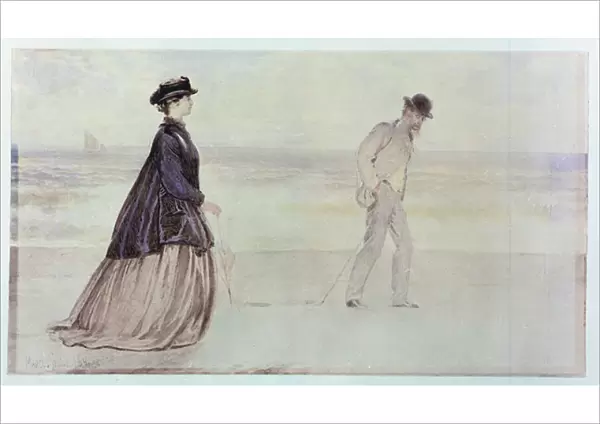 The Happy Pair - Mr. And Mrs. Lammle, 1864 (w  /  c on paper)