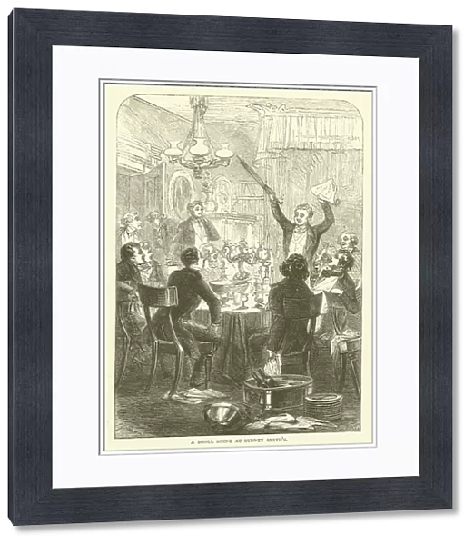 A Droll Scene at Sydney Smiths (engraving)